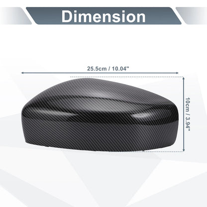 1 x Set Rearview Mirror Cover Cap Carbon Fiber for Infiniti G37 G25 Q60 Q40