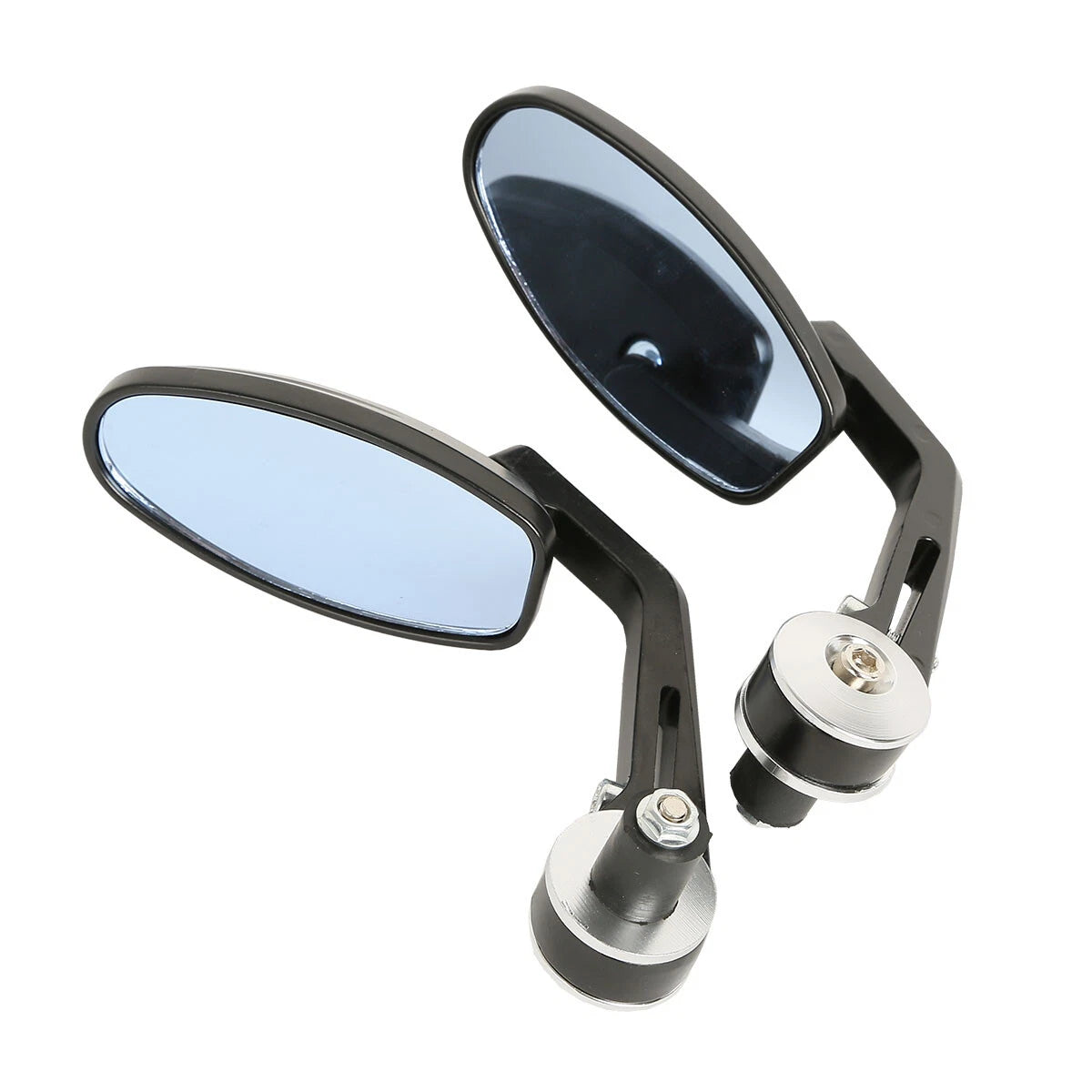 7/8" Handlebar Bar End Rearview Mirrors for Honda Street Bike Chopper