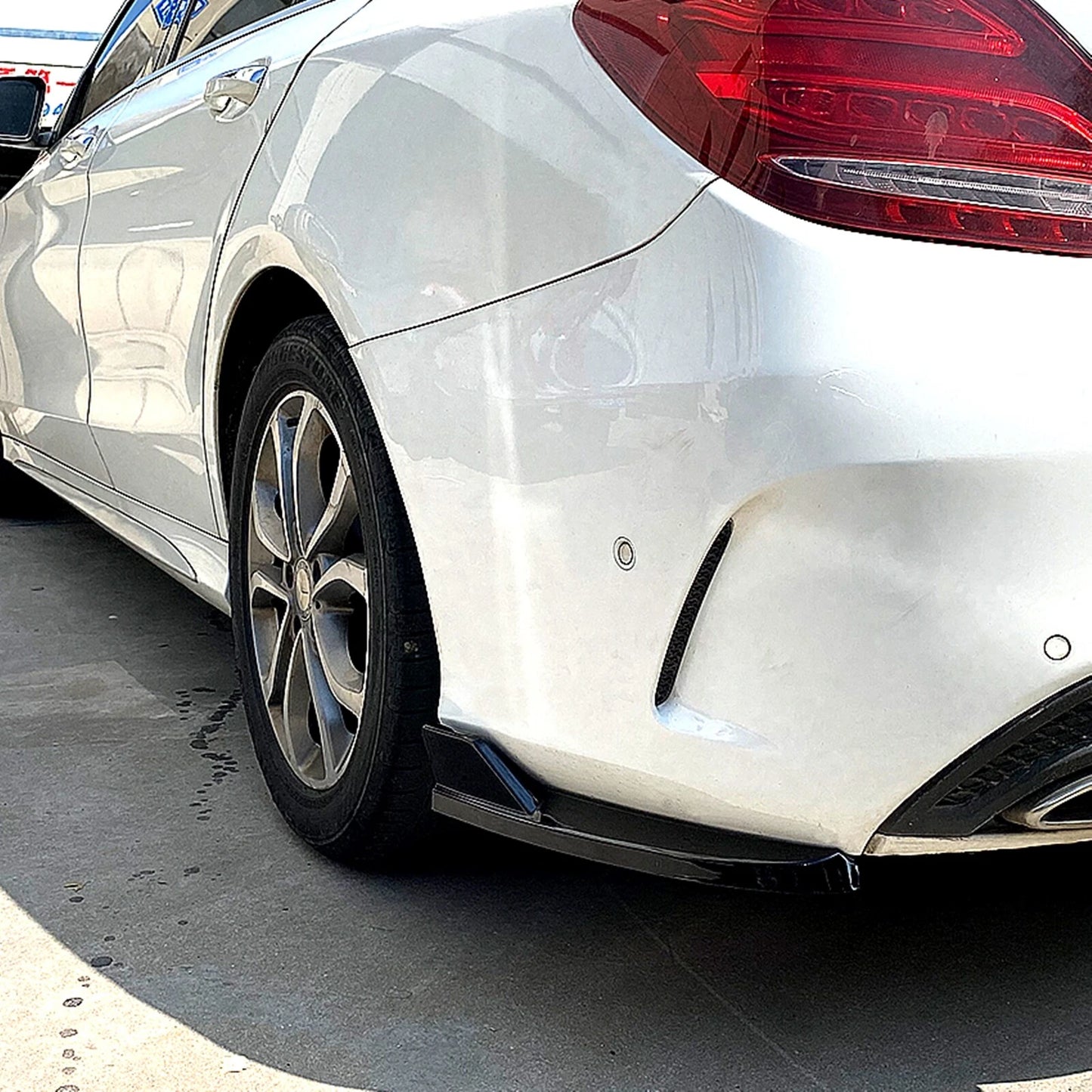 Rear Bumper Side Splitter Lip for Benz C-Class W205 (2015-2021)