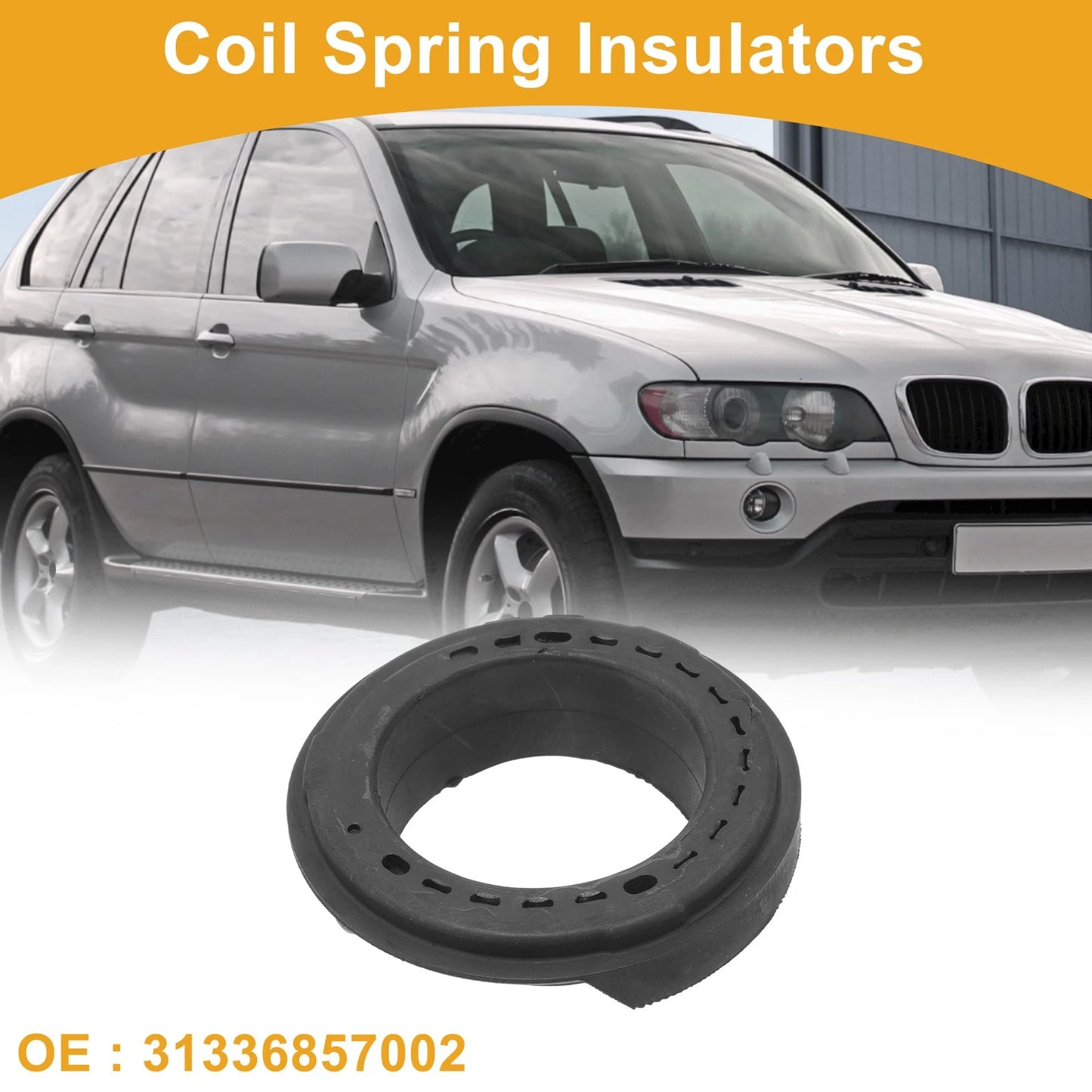Coil Spring Insulators for BMW X5 2007-2018 Rubber 1 x Pair