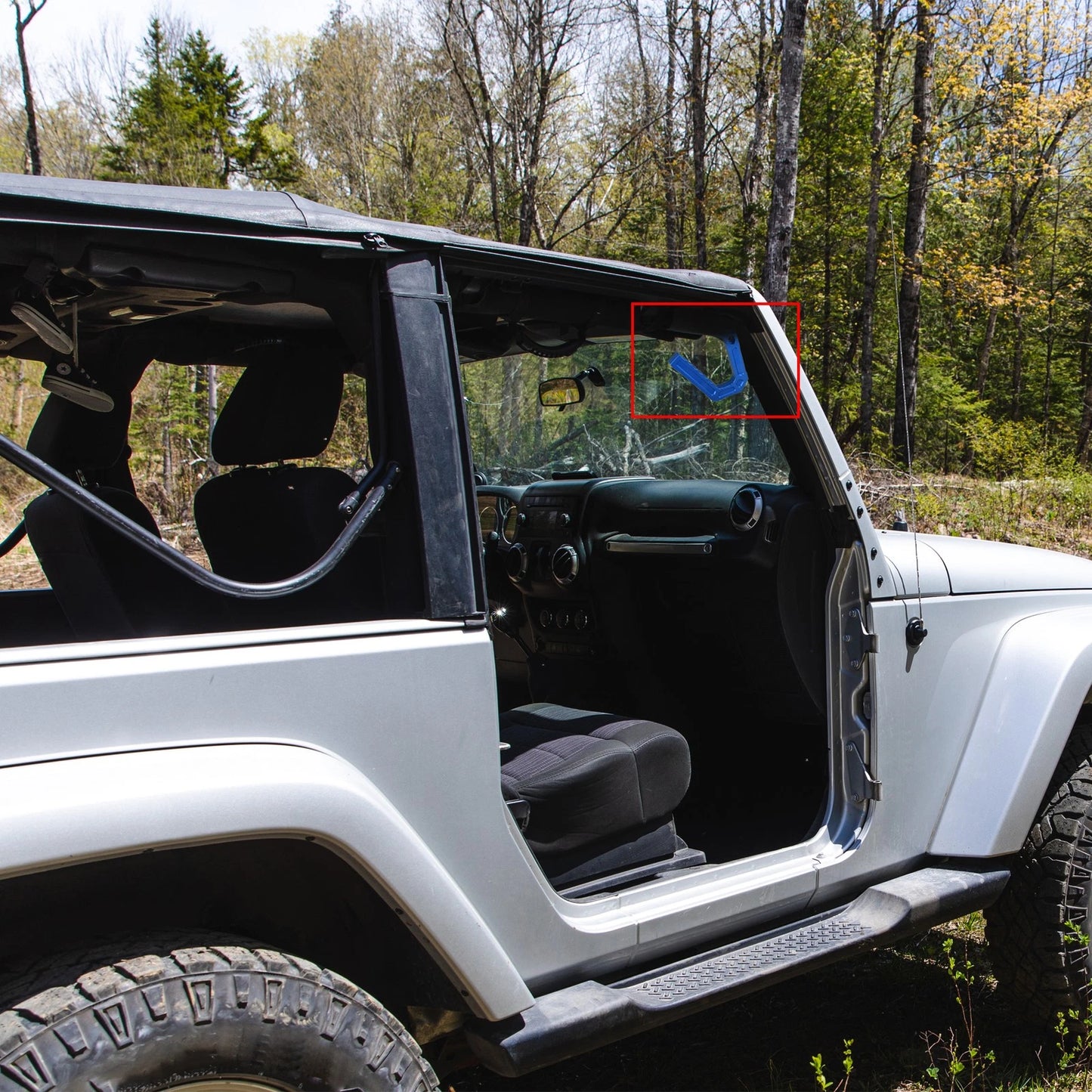 Front Grab Handles Kit for Jeep Wrangler JK (2007-2018) - Blue