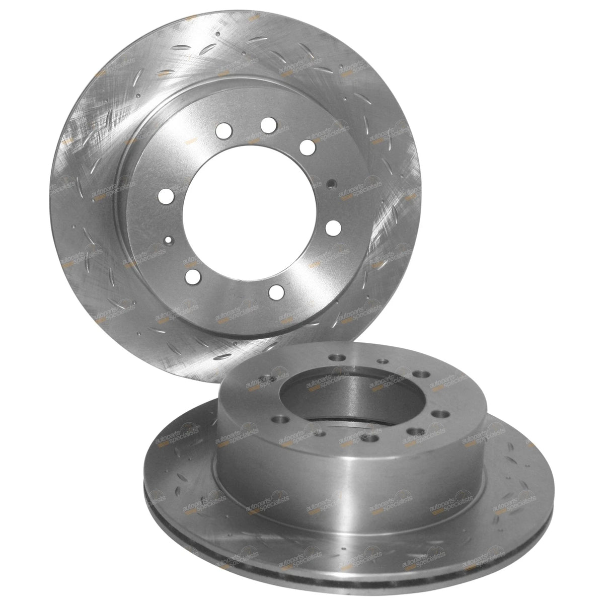 Rear Slotted+Drilled Disc Rotors for Ford Maverick (1988 - 1993)