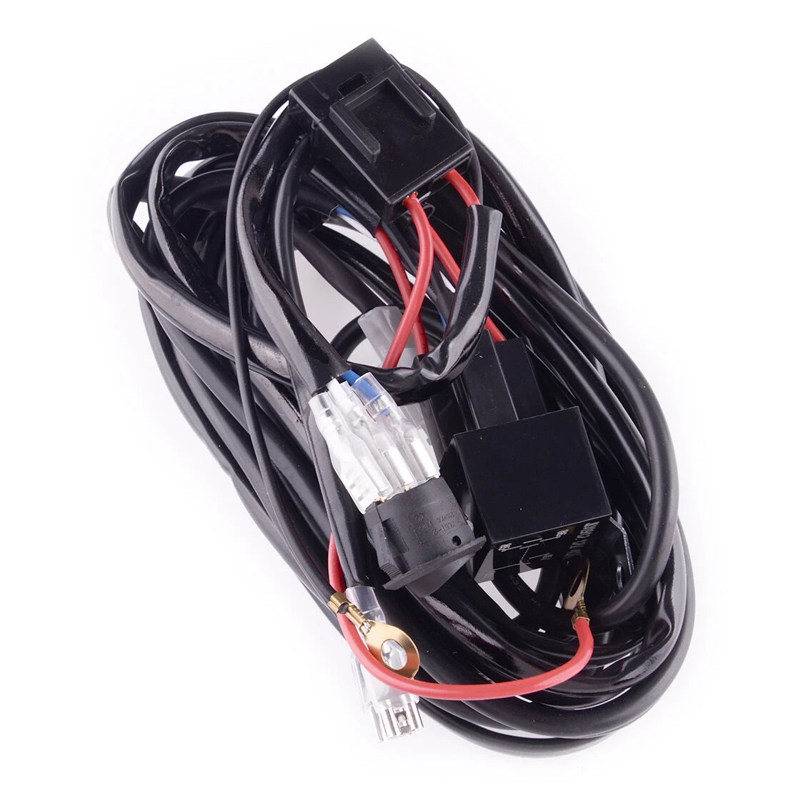 12V 30A LED Work Light Wiring Harness Switch Relay for Universal