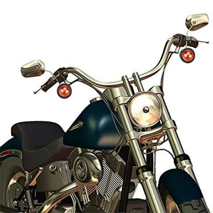 Black Amber Bullet Turning Signal Lights 2 x for Honda Shadow Sabre VT 700 750