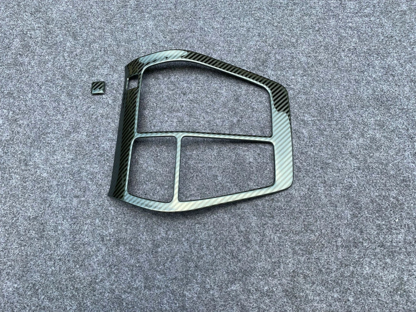 Carbon Fiber Gear Shift Cover for 2019-2023 Toyota RAV4 - Stainless Steel