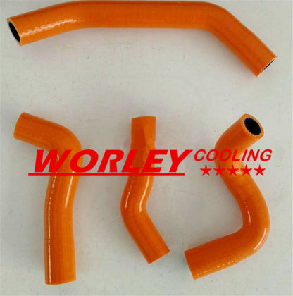 Silicone Radiator Hose for KTM 390 LC4 / RC 390 (2015-2016) Orange