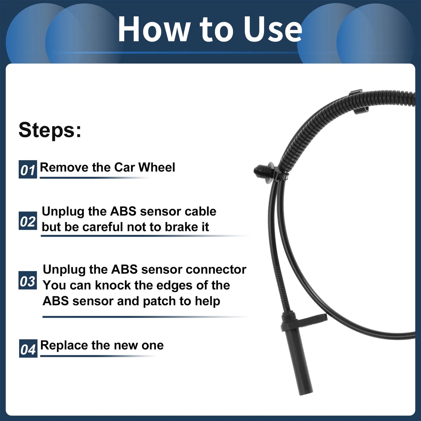 ABS Wheel Speed Sensor for Ford F-150 2004-2008 (2 x Front)