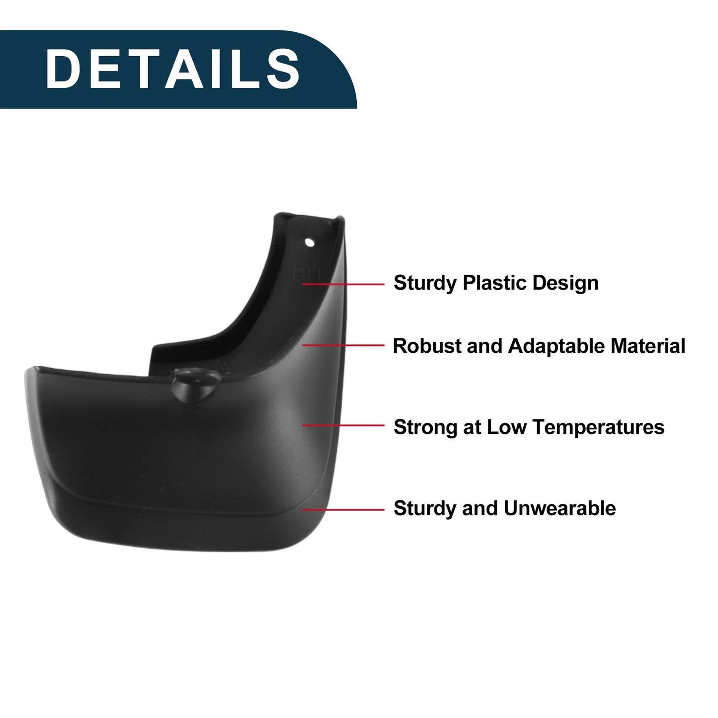 1Set Mud Flaps Splash Guards for Toyota Corolla AE110 Sedan (2000–2002)