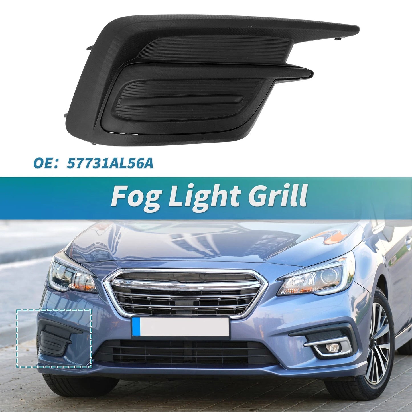 Right Side Fog Light Grill for Subaru Legacy (2018-2019)
