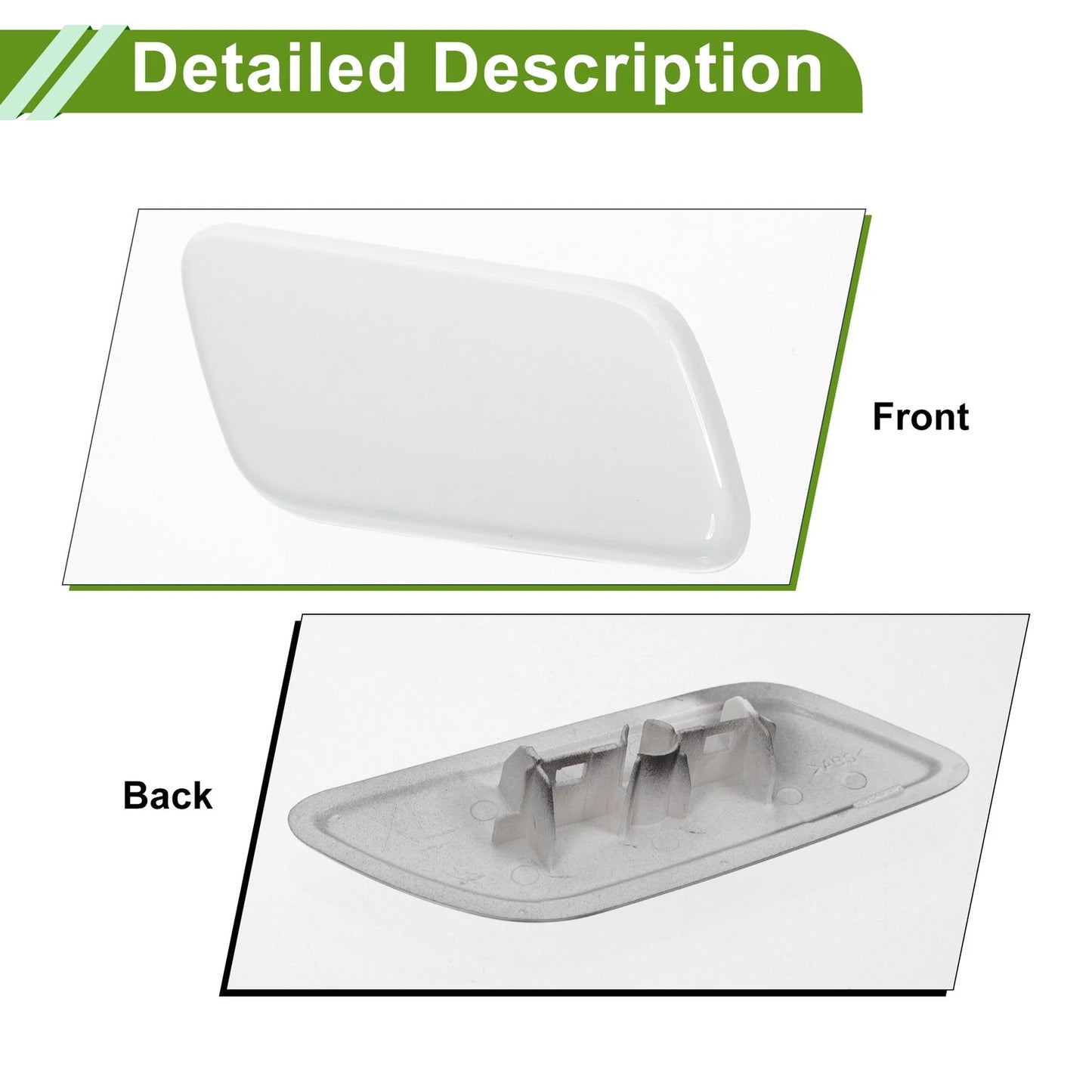 Front Right Washer Nozzle Cover for Toyota Land Cruiser (2013-2015) White
