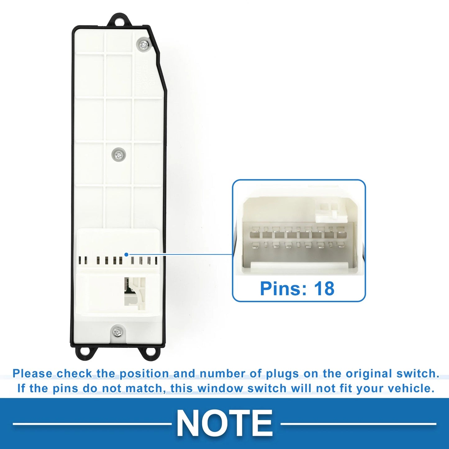 Power Window Switch for Toyota Hilux (2004-2007, 2009-2015)