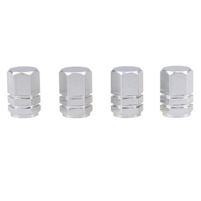 4 x Durable Aluminum Tire Valve Air Dust Cover Caps for Car Truck SUV Bike