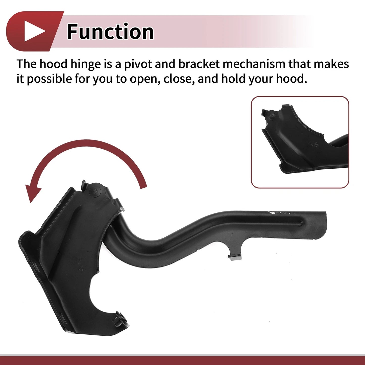 Hood Hinges 1 Pair for Nissan Rogue (2021-2024)