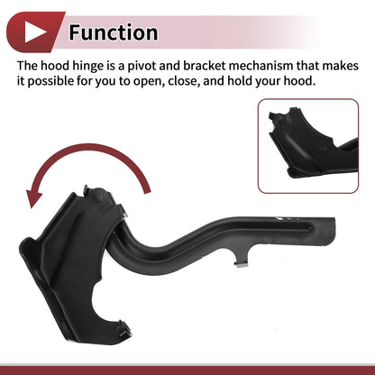 Hood Hinges 1 Pair for Nissan Rogue (2021-2024)