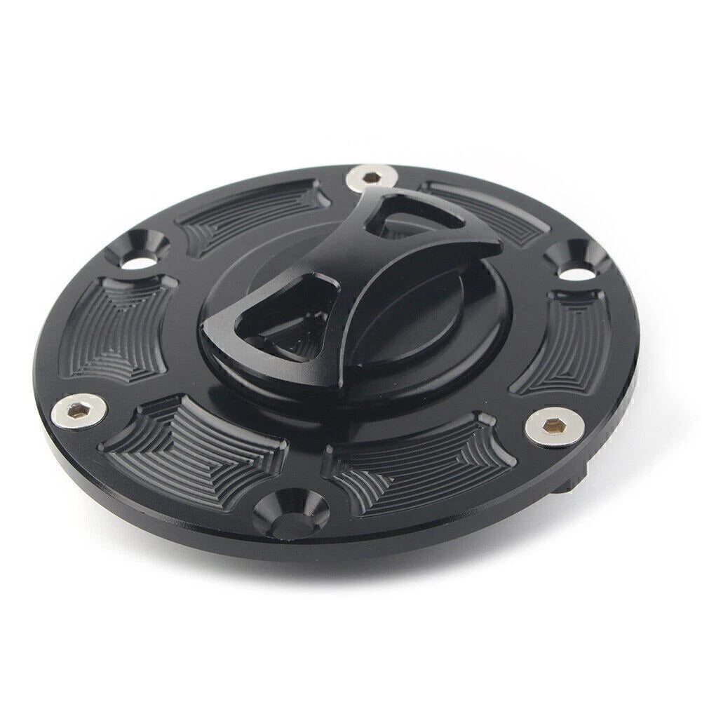 Fuel Gas Tank Cap Cover for Aprilia RS125 RS250 RSV1000 Tiger 800 1050 Black