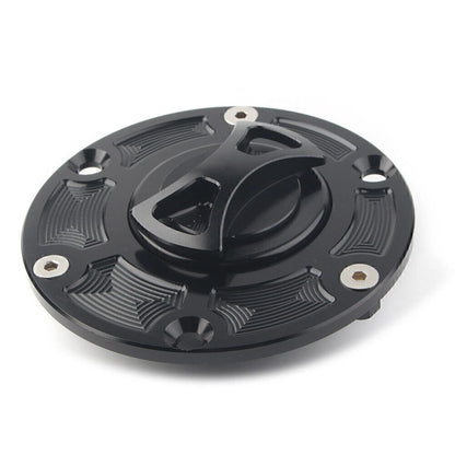 Fuel Gas Tank Cap Cover for Aprilia RS125 RS250 RSV1000 Tiger 800 1050 Black