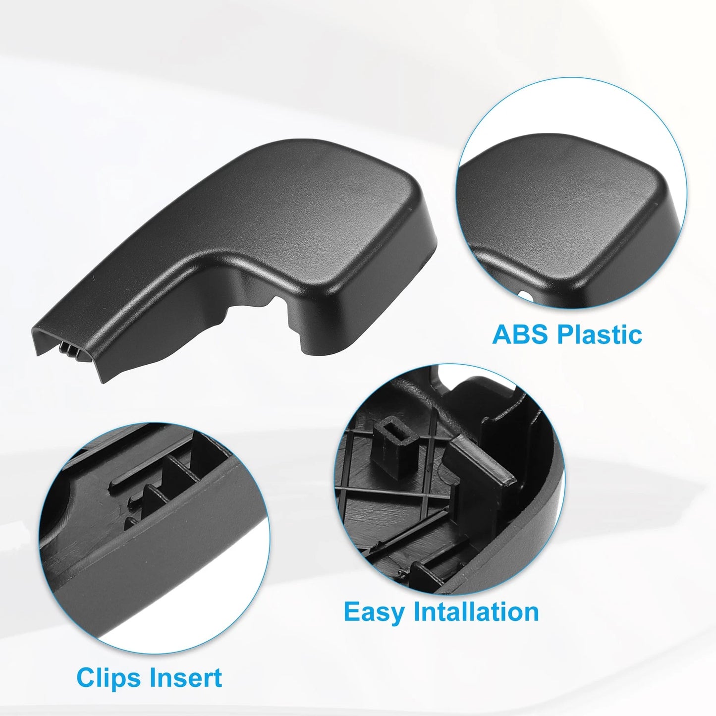 2 x Front Windshield Wiper Arm Nut Covers for BMW 335i (2007-2009)