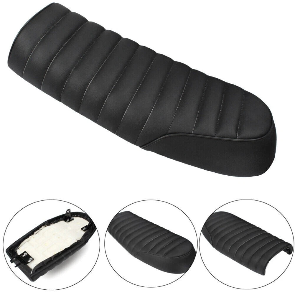 Black Motorcycle Cafe Racer Vintage Saddle Seat for CB Yamaha XJ