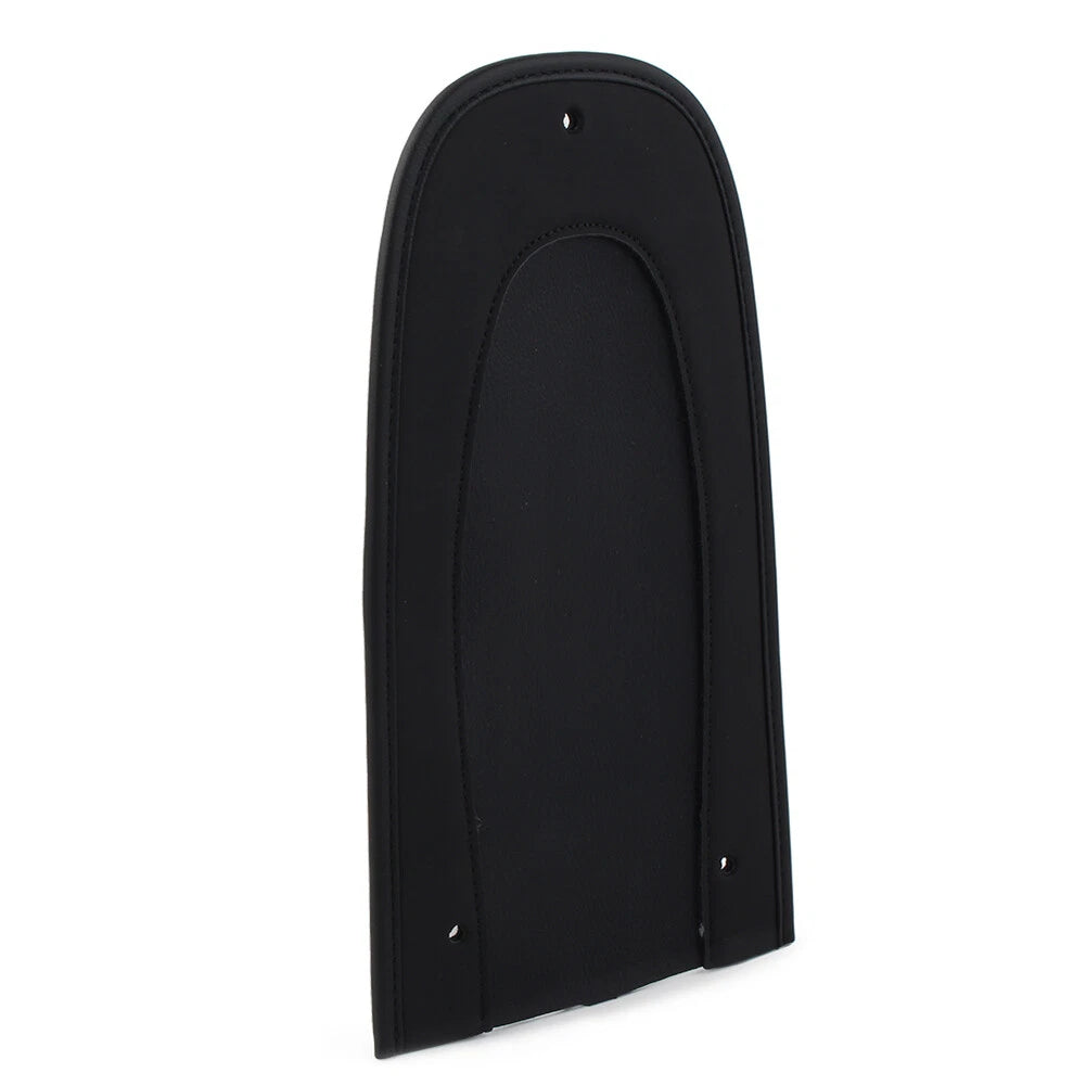 Black Flame Rear Fender Bib Leather Solo Seat for Harley Street Glide (2006-2023)