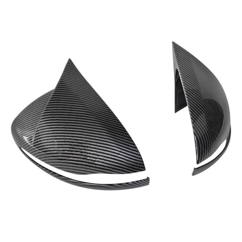 ABS Fiber Ox Horn Rearview Mirror Lid Cover Trim for Mercedes-Benz C-Class (2015-2021)