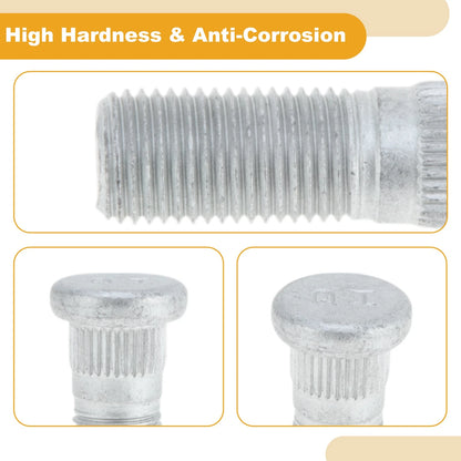 M12x1.25 Wheel Lug Studs for Nissan Versa (2012-2019) - 4 Pcs