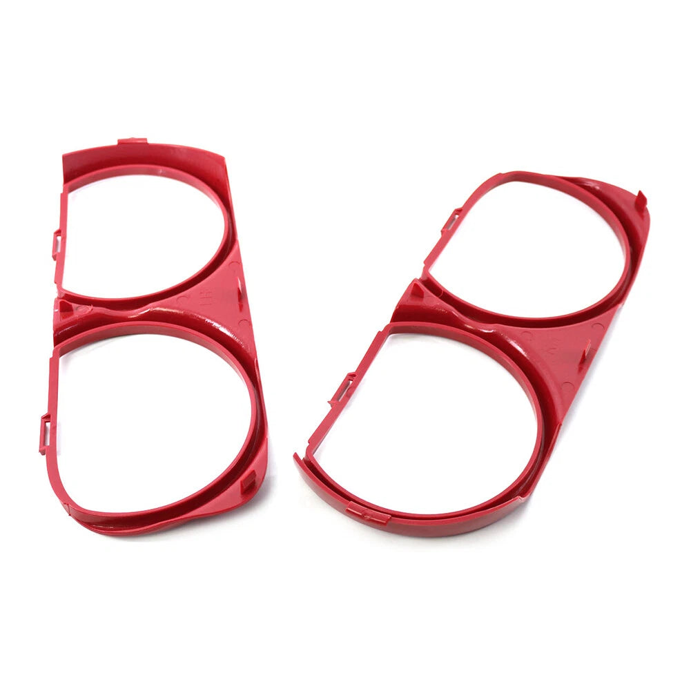 Red Front Headlight Bezel for Dodge Challenger 2015-2021 (2 x)