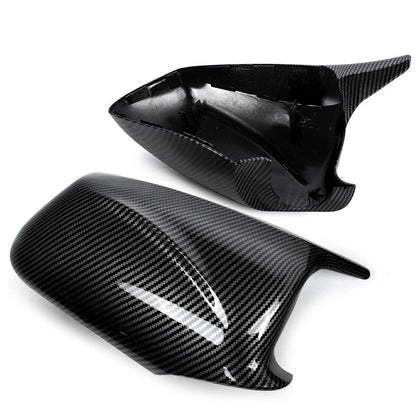 2 x Carbon Look Door Side Mirror Cover Caps for BMW F10 Sedan (2011-2013)