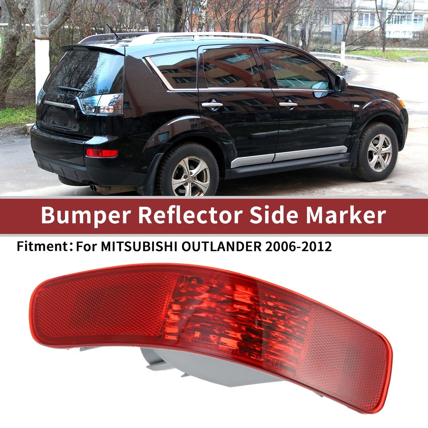 Rear Left Bumper Reflector for Mitsubishi Outlander (2006-2012)