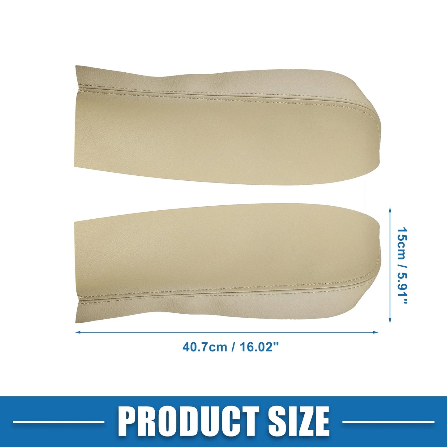 Front Door Panel Armrest Cover for Toyota Prius (2004-2009) Beige 1 Pair