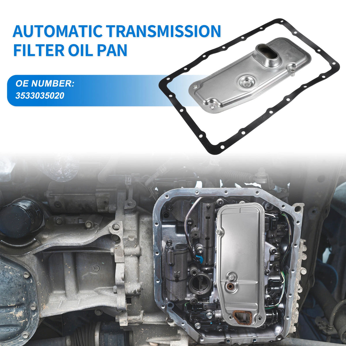 Transmission Filter Oil Pan Gasket Kit for Toyota A340F (1990-1997)