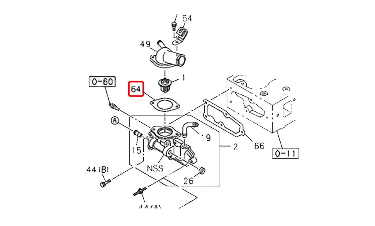 Outlet Pipe Gasket for Isuzu TFR DMax 4JA1 4JB1 4JH1 (1989-2005)
