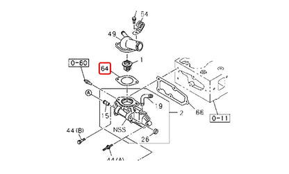 Outlet Pipe Gasket for Isuzu TFR DMax 4JA1 4JB1 4JH1 (1989-2005)