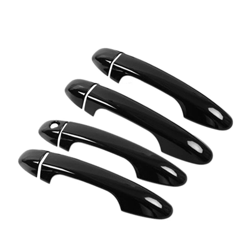 Glossy Black ABS Side Door Handle Cover Trim for Toyota RAV4 (2019-2023)