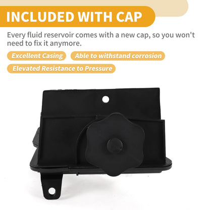 Power Steering Reservoir for Ford Focus (2010-2011) Black Plastic