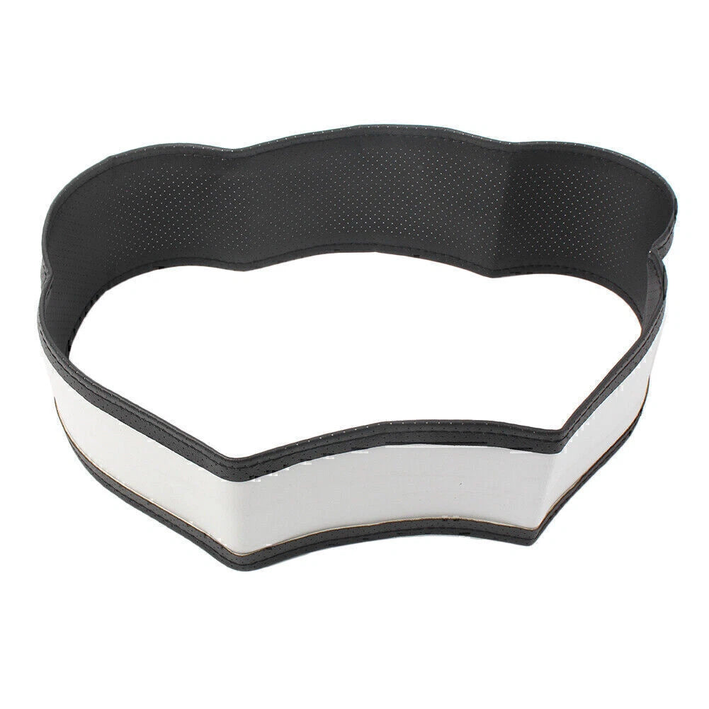 Leather Steering Wheel Cover for Car Truck - Black