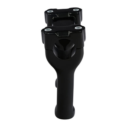 4" Black Handlebar Risers for Harley Dyna Softail Fatboy