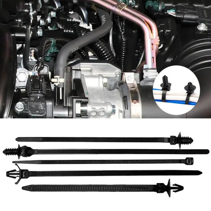 160Pcs Universal Car Wire Harness Fastener Cable Clips Ties