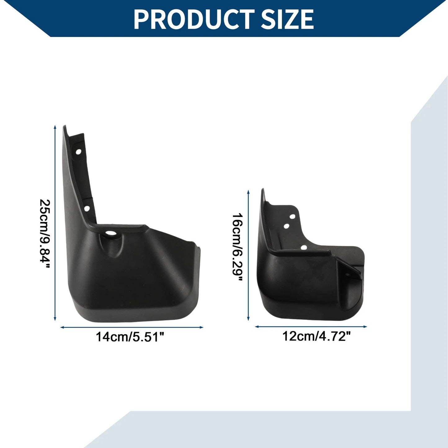Mud Flaps Splash Guards 1 Set for Toyota EZ (2011-2015)