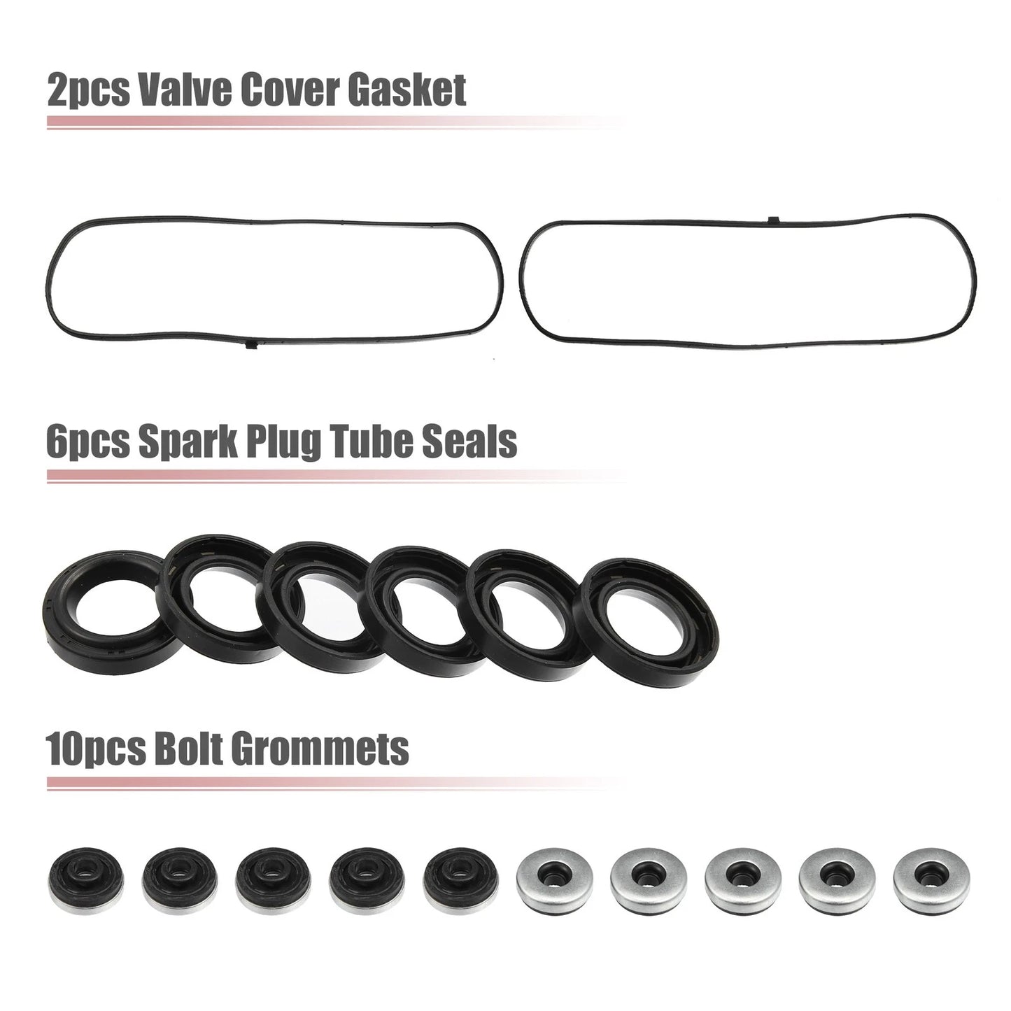 Engine Valve Cover Gasket Set for Honda Accord Odyssey Pilot (2003-2012)