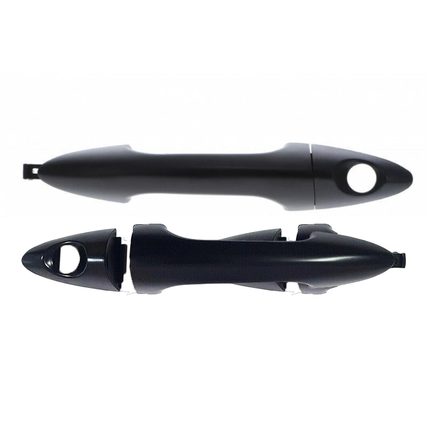 Door Handle Outer 2 x Black LH W/ Keyhole + RH for Hyundai Accent (2011–2019)
