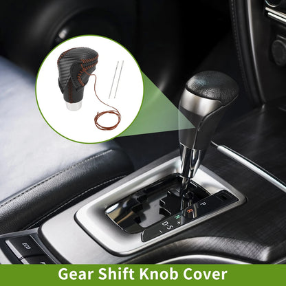 Gear Shift Knob Cover Carbon Fiber Black Brown for Toyota CH-R (2018–2022)
