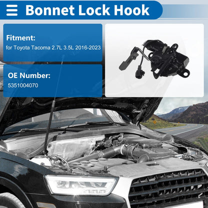 Hood Latch Assembly for Toyota Tacoma 2.7L 3.5L (2016-2023)