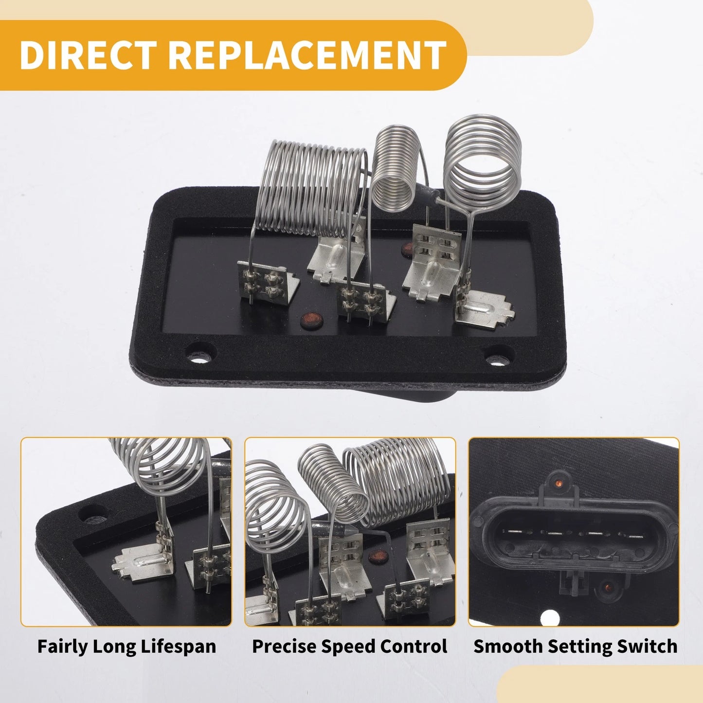 HVAC Blower Motor Resistor 1 pc for Vehicles