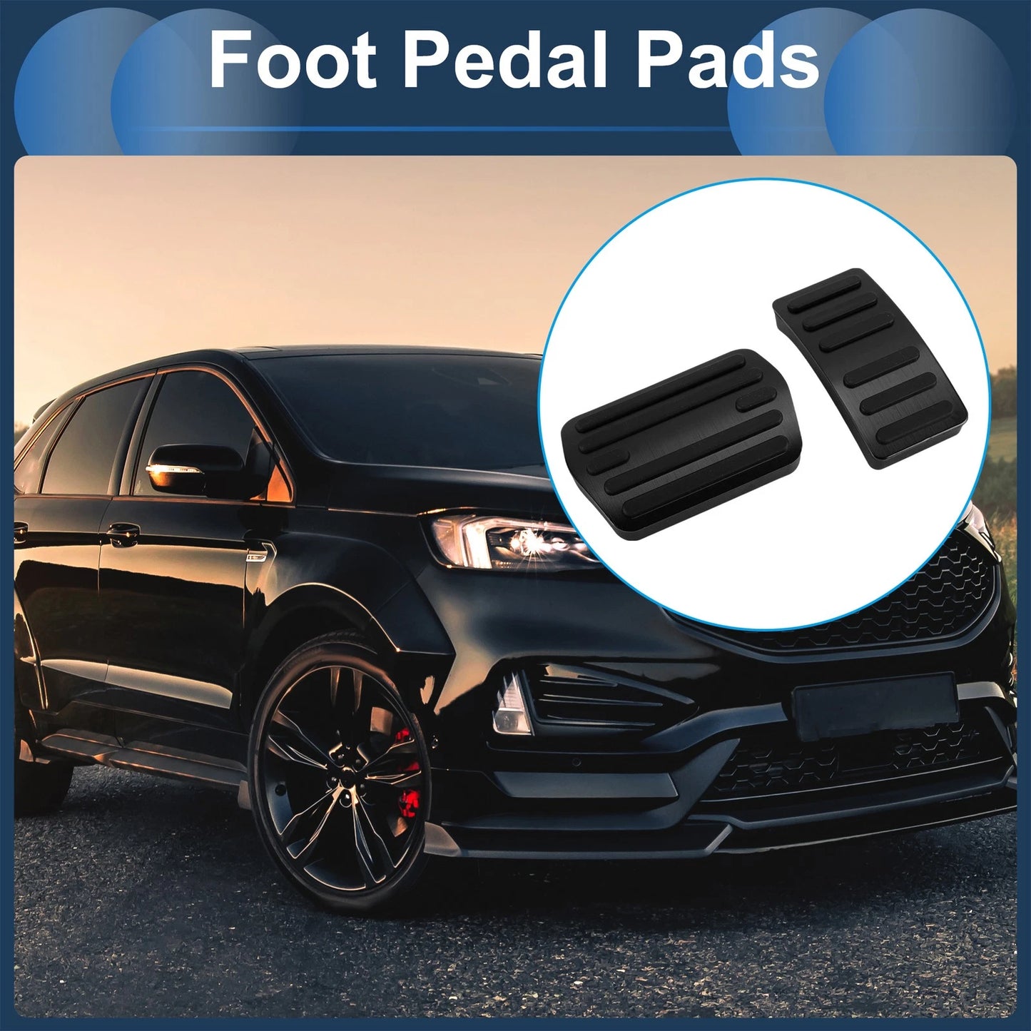 Automatic Foot Accelerator Pedal Covers for Ford Edge (2007-2014)