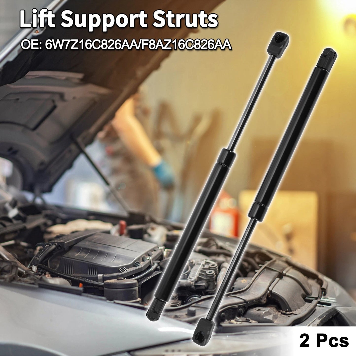 Hood Lift Supports for Ford Crown Victoria & Mercury Grand (1992-2011)
