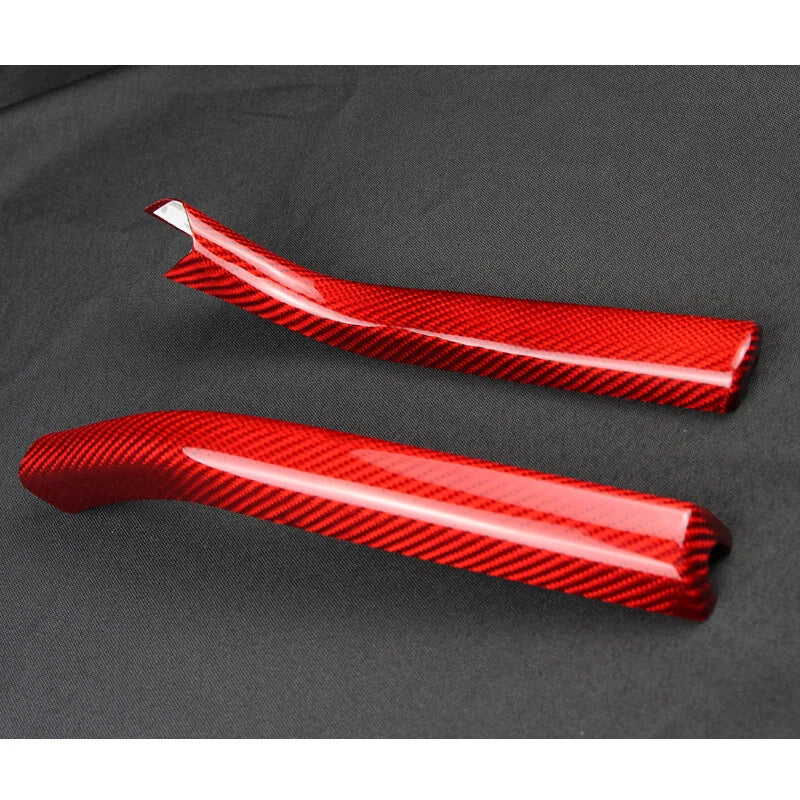 For 2010-2015 Camaro Red Carbon Fiber Parking Brake HandBrake Grip Cover Trim