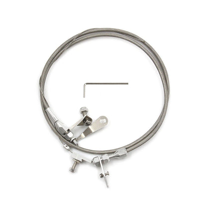 Stainless Steel Braided Kick Down Cable for Ford C6 Transmission (1966-1996)