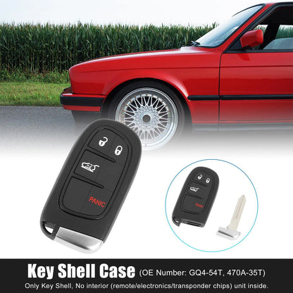 Car Key Shell Case for Jeep Cherokee, Ram 1500, 2500 (2011-2023)