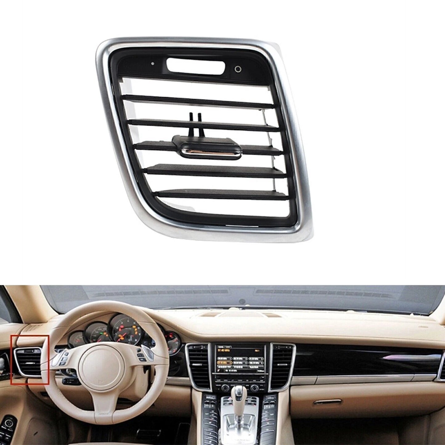 A/C Air Vent Grill Panel Left Side for Porsche Panamera (2010-2016)