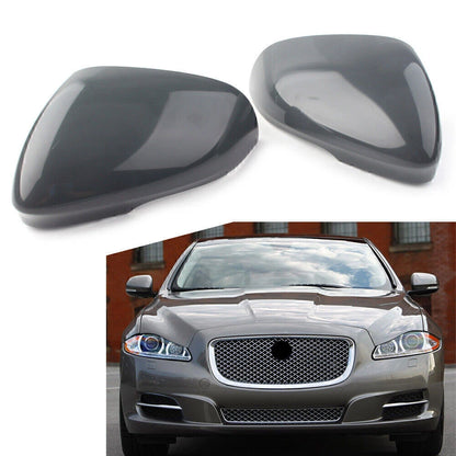 2 x Rear Side View Mirror Cover Caps for Jaguar XF XFR XFR-S XJ XE XKR-S